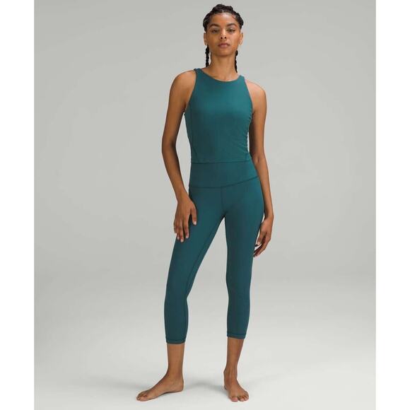 Lululemon Women's Green Align Ribbed High-Rise Crop Legging Size 12 - Picture 9 of 9